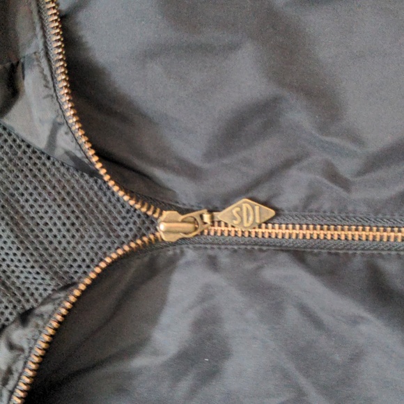 SDI Mens Size Medium VTG Thin Black Zip Up jacket Vintage - Picture 5 of 10